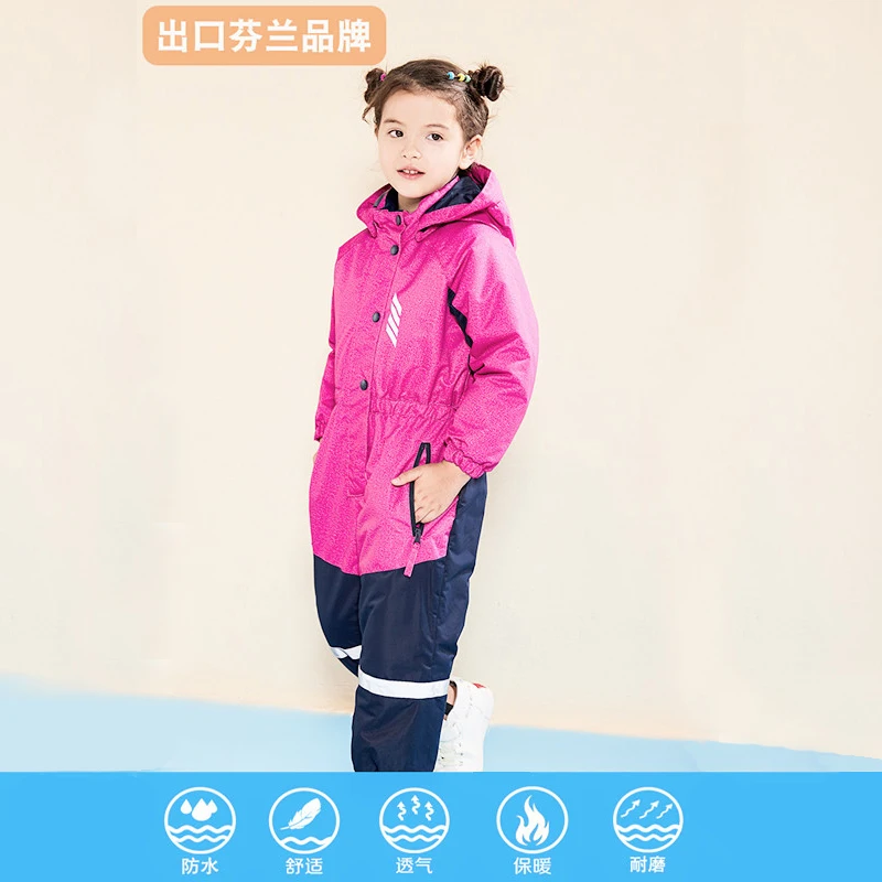 Детский лыжный костюм для мужчин и женщин детский плотный хлопковый Хак