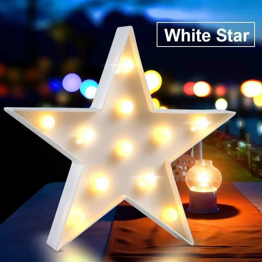 3D декоративные светодиодные ночники звезда облако луна сердце настольная лампа