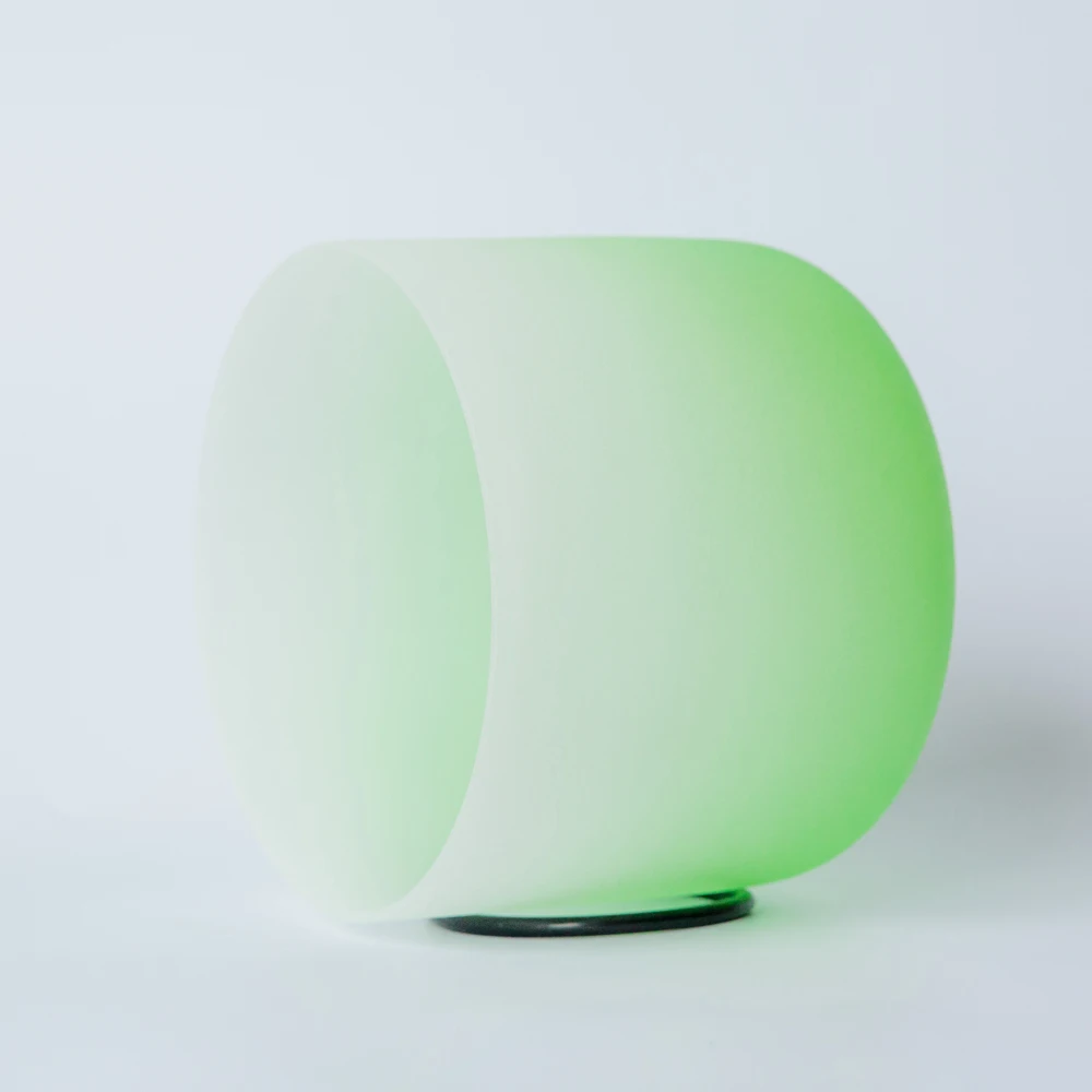 10 Inch F Note Half Color Heart Chakra Meditation Quartz Crystal Singing Bowl | Спорт и развлечения