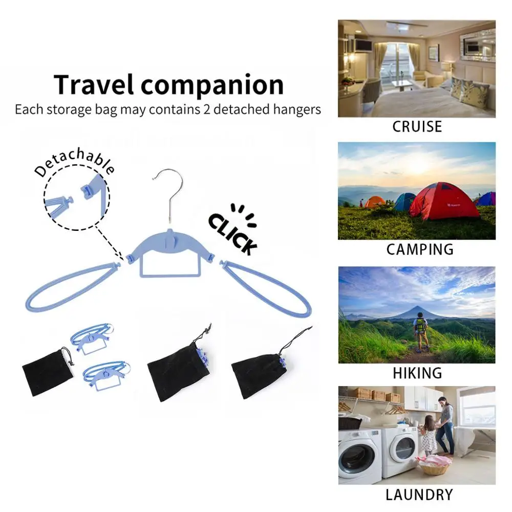 Крылья вешалка широкое плечо для костюма Bump Free Экономия пространства съемная