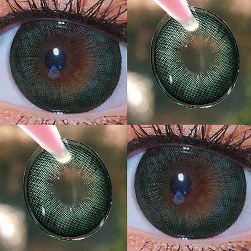 

1 Pair Cosmetic contact lenses contact lens Colored Contact Lenses for eyes Color lYearly Use Natural