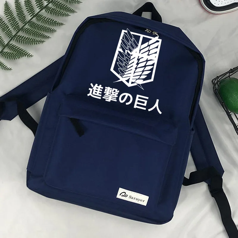 

Attack on Titan Shingeki No Kyojin backpack bolsas mochilas laptop anime travel school plecaki sac femme backpack