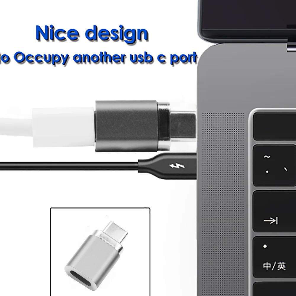 Upmely Магнитный 24-контактный разъем типа C для Thunderbolt 3 PD 100 Вт 40Gbp/s конвертер USB
