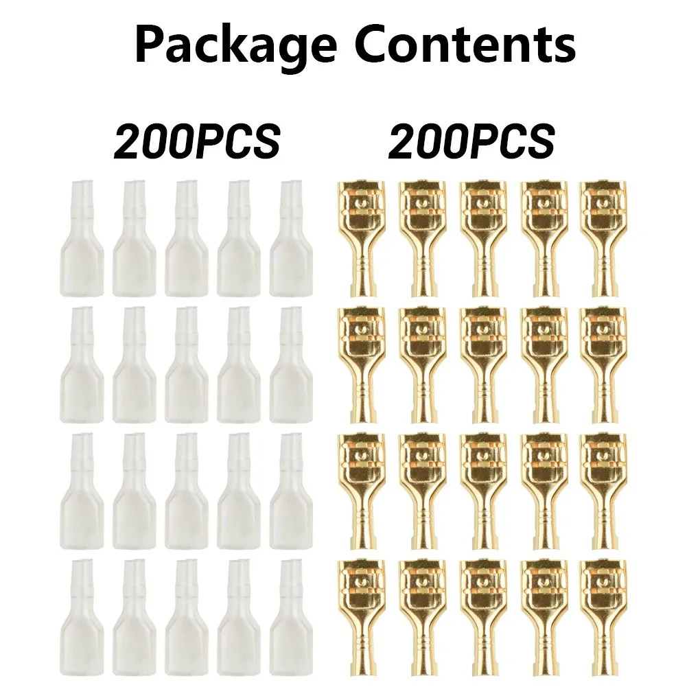 

Spade Crimp Connector Terminal Kit Terminals 1 Pack Wire Connectors 1 Set