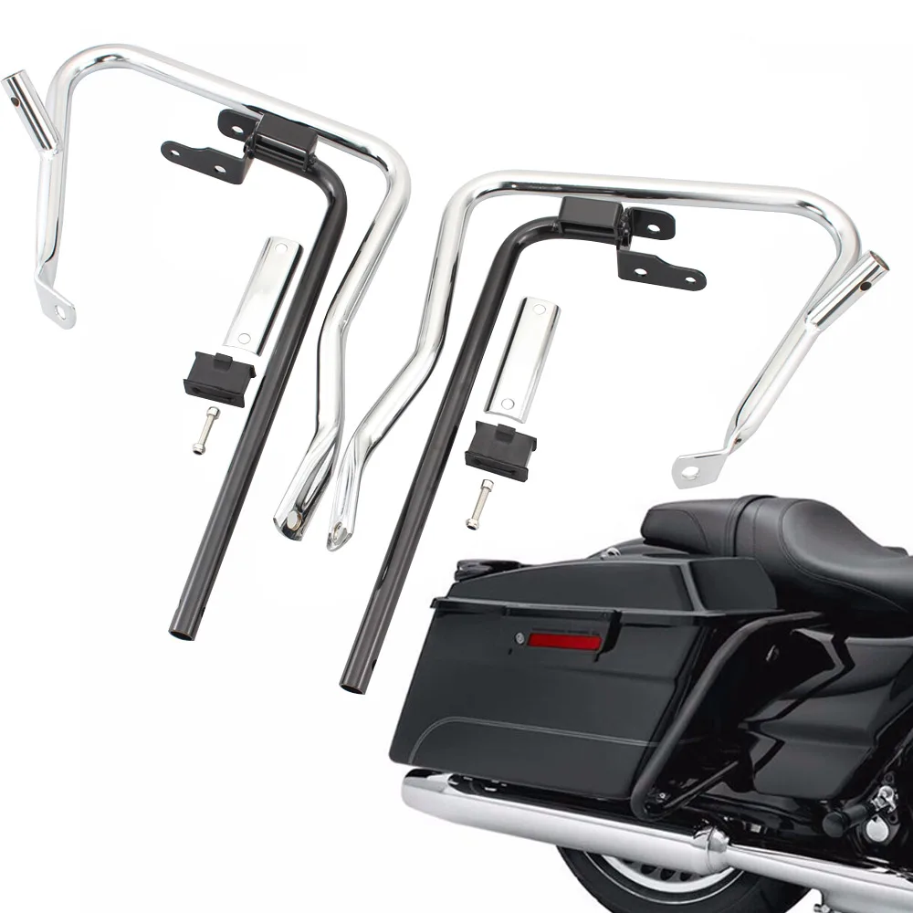 

Motorcycle Saddlebag Crash Bars Supports Bracket Guard Bars For Harley Touring Road King Electra Glide Ultra Limited 2014-2020