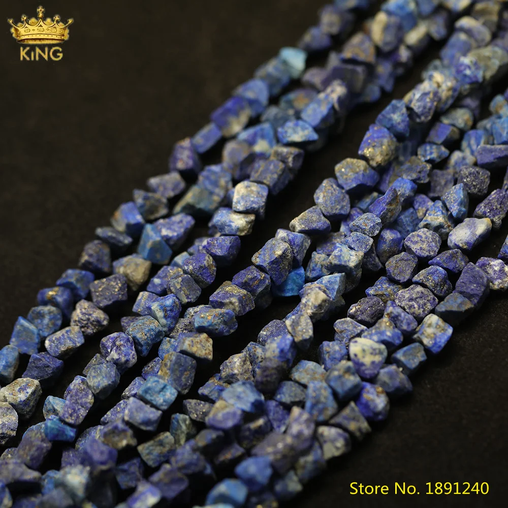 

15.5Inch/Strand Natural Lapis Lazuli Irregular Nugget Loose Beads Craft Necklace,Cut Chunky Chip Beads For DIY Jewelry Making