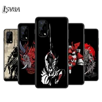 japanese samurai silicone cover for realme v15 x50 x7 x3 superzoom q2 c11 c3 7i 6i 6s 6 global pro 5g phone case