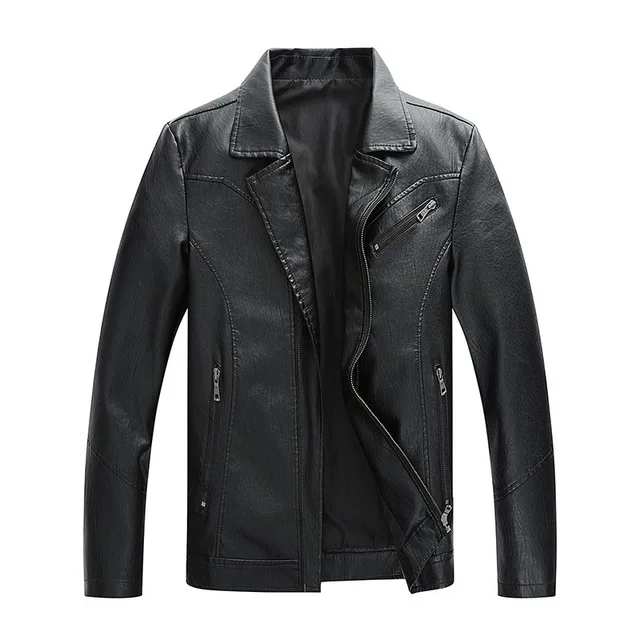 Men Brand Casual Motorcycle Leather Jacket Coat PU Jackets Jaqueta De Couro Masculina Coats | Мужская одежда