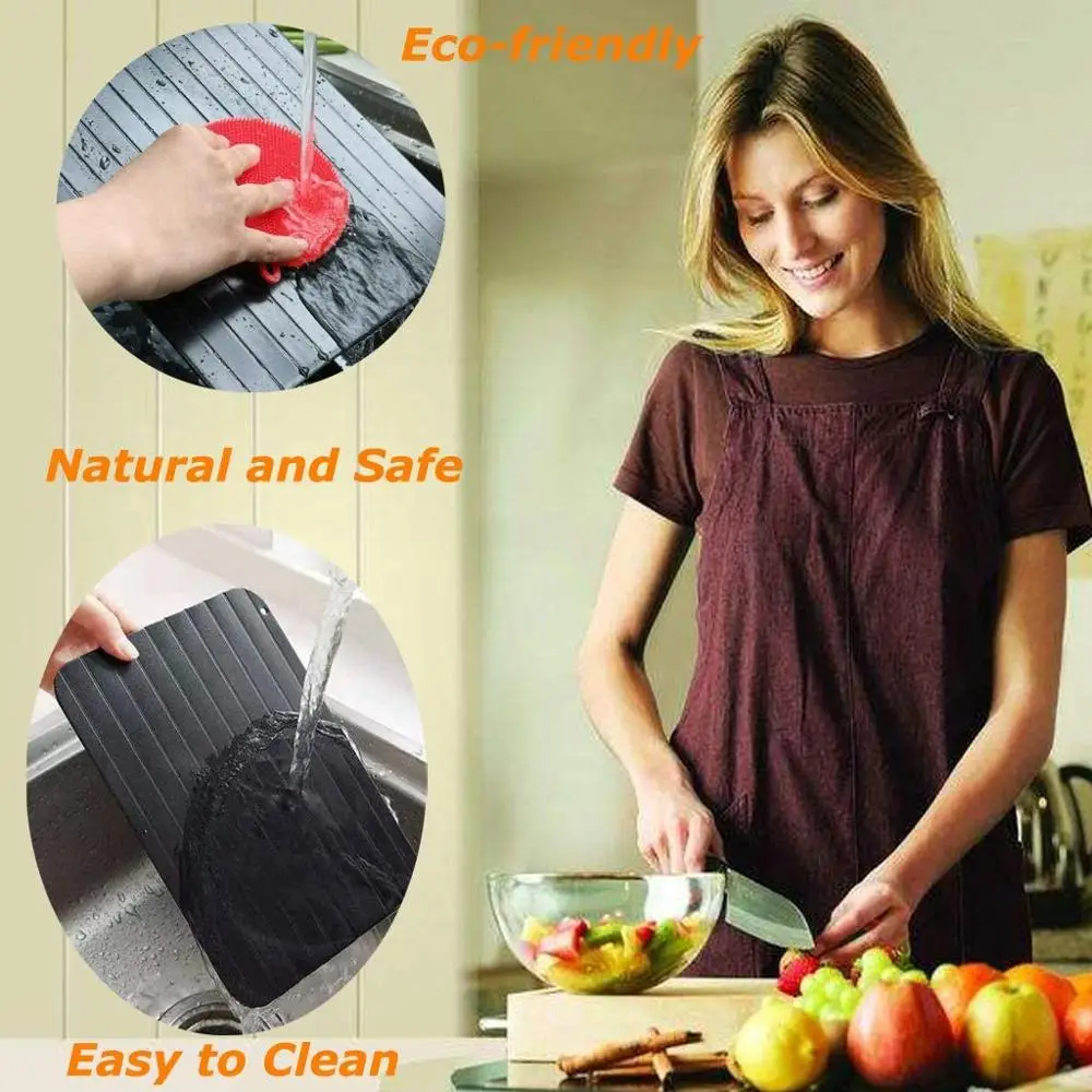 

Fast Defrost Tray Fast Thaw Frozen Meat Fish Sea Food Quick Defrosting Plate Board Tray Kitchen Gadget Tool