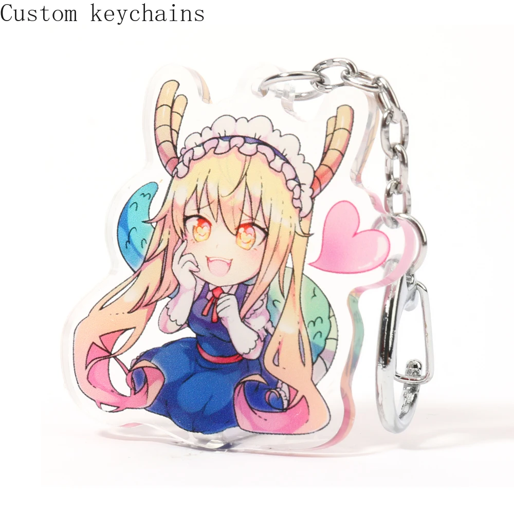 

6cm Custom Double Sided Print Clear Keychain Bag Charm Anime Victor Acrylic Cute Keychain with Your Any Design