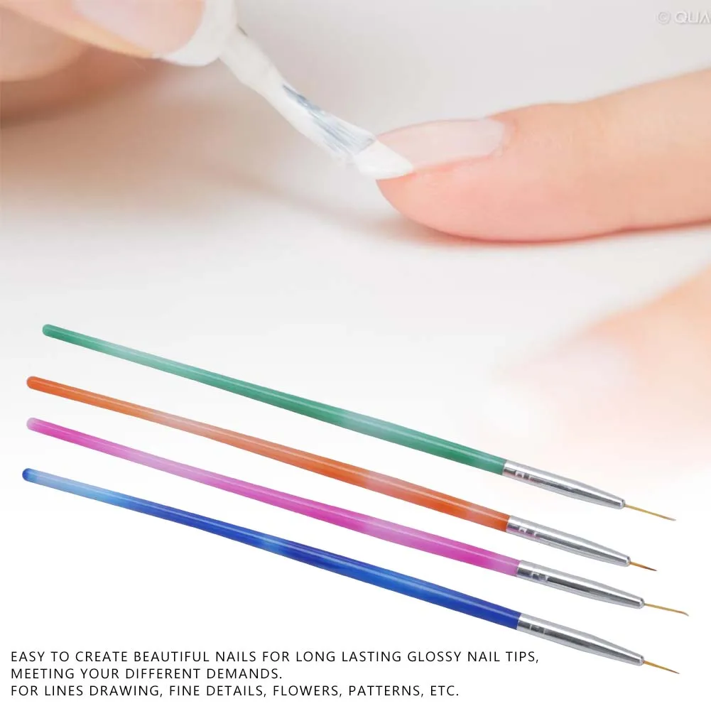 4 шт./компл. профессиональная ручка для точечного рисования ногтей кисти макияжа