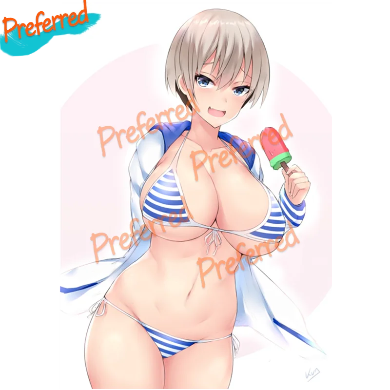 

RuleMylife Sexy Anime Girl with Swimsuit Underwear Car Stickers Decal Anime Cute Car Accessories Decoration Pegatinas Para Coche