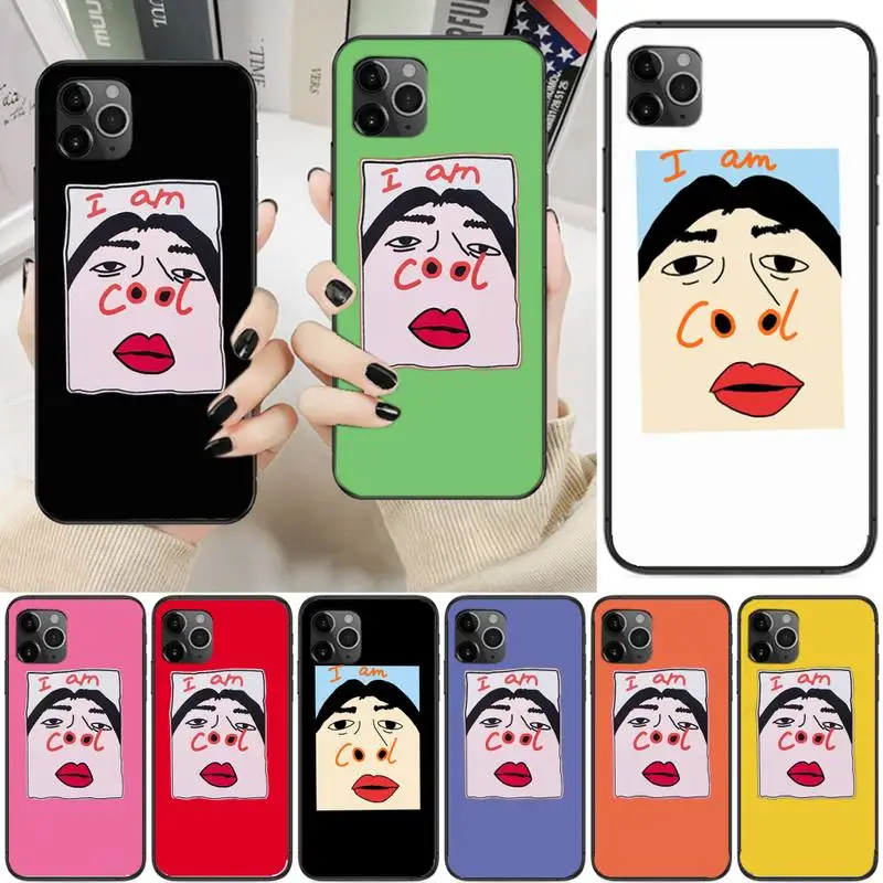 

Funny I Am Cool Pattern Phone Case For Iphone 6 6s 7 8 Plus XR X XS XSmax 11 12 13 Pro Mini Max