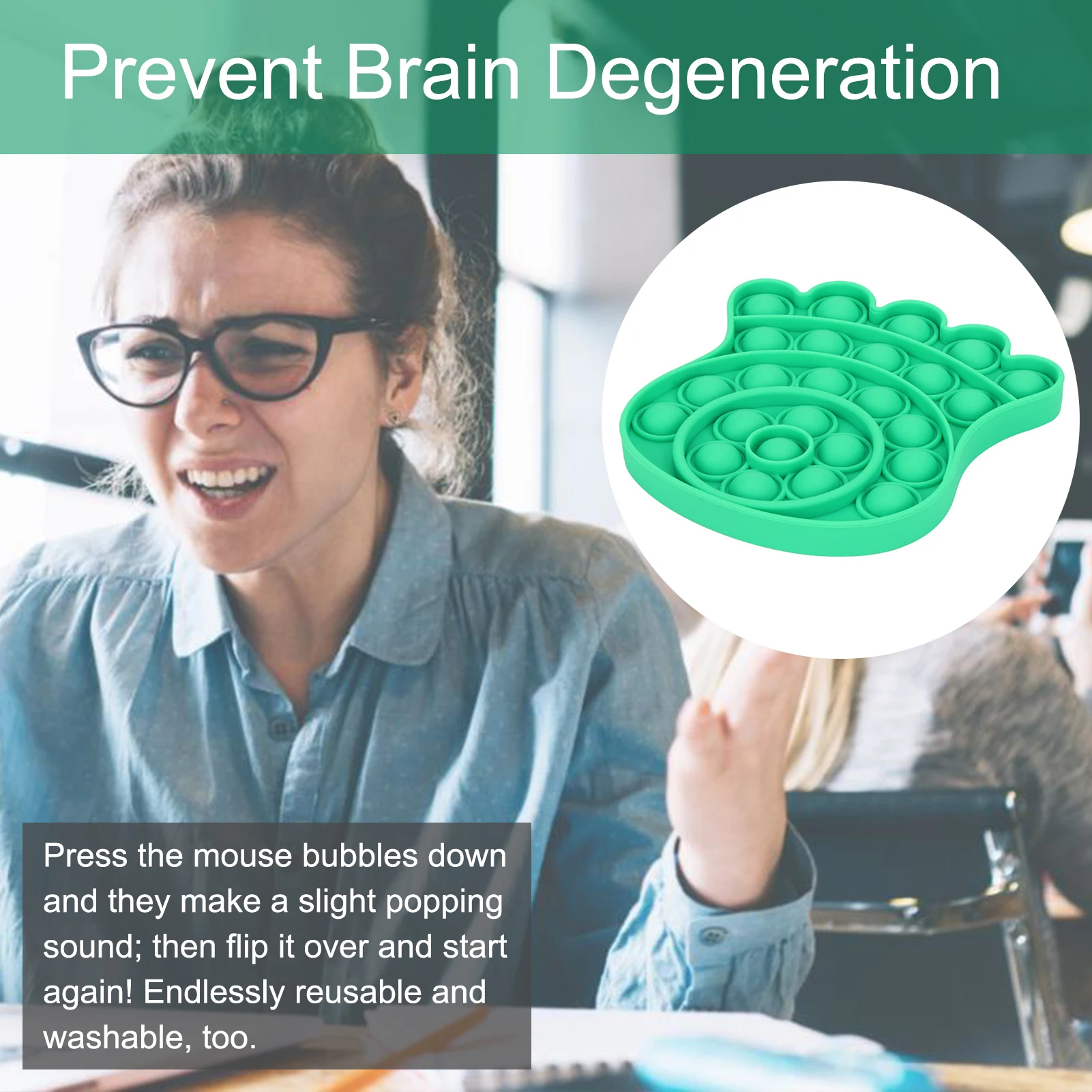 

Push Pops Bubble Sensory Toy Silicone Autism Needs Squishy Stress Reliever Sensory FidgetToys PopsIt Reliver Stress