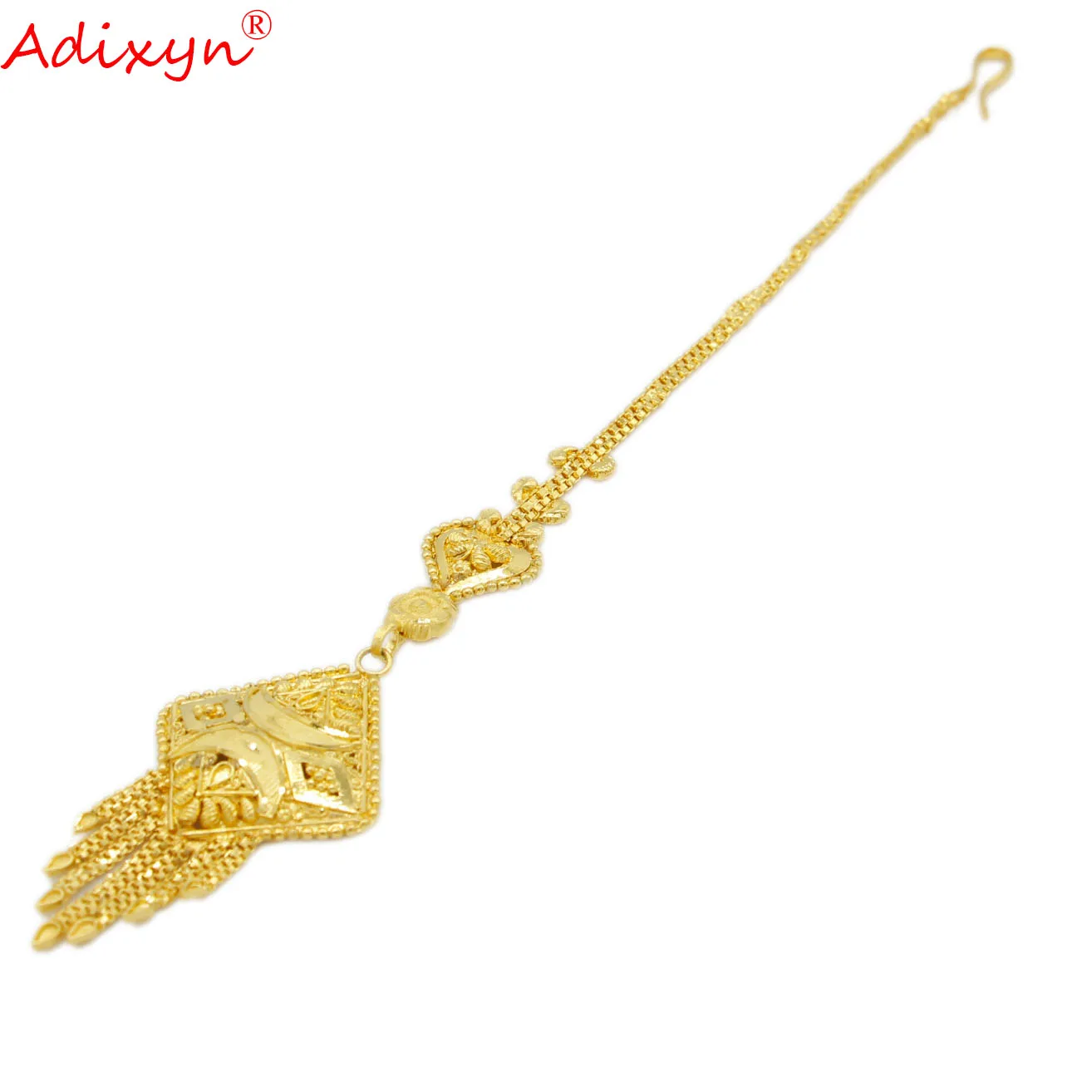 (11 дизайнов) Adixyn эфиопская африканская цепочка на голову 24k золотой цвет
