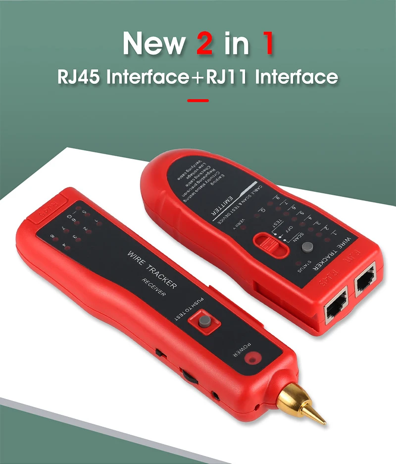 

Free Shipping RJ11 RJ45 Crimper Cat5 Cat6 LAN Network Cable Tester Telephone Wire Tracker Three Colors Available
