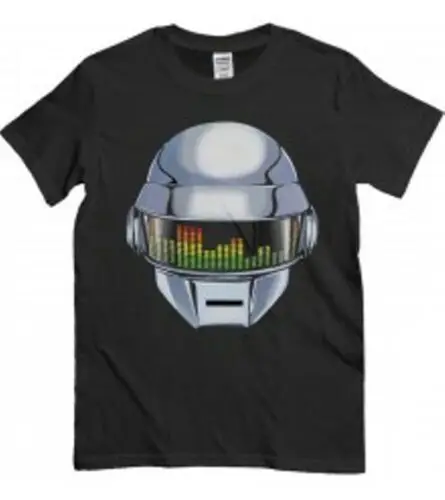 Повседневных футболок с коротким рукавом Джерси рубашка Man музыка DJ шлем Daft Punk