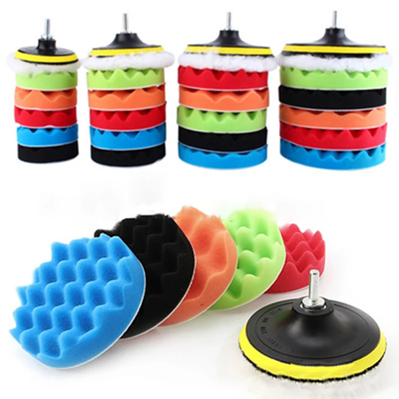 

Полировальный диск для автомобиля 8 шт./компл., Полировочная губка, шерстяное колесо 3/4/5/1/4''