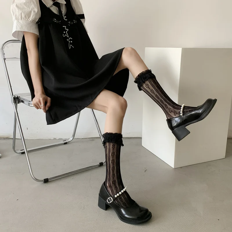 

Shoes Woman 2021 Oxfords Female Footwear Pearl Decorateion Casual Sneaker Round Toe Clogs Platform British Style New Leather Ret