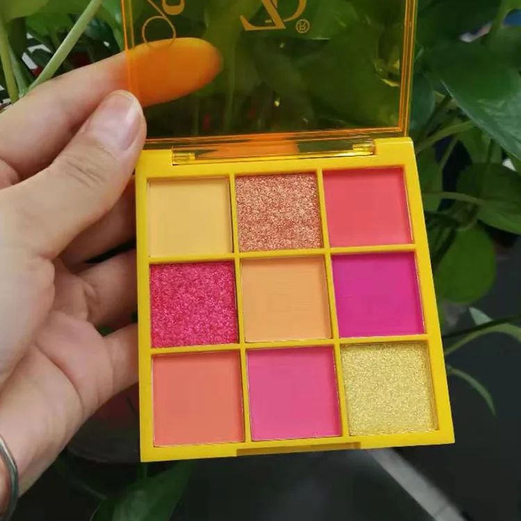 9 цветов неоновые тени для век Палитра длительный матовый блеск палитра теней
