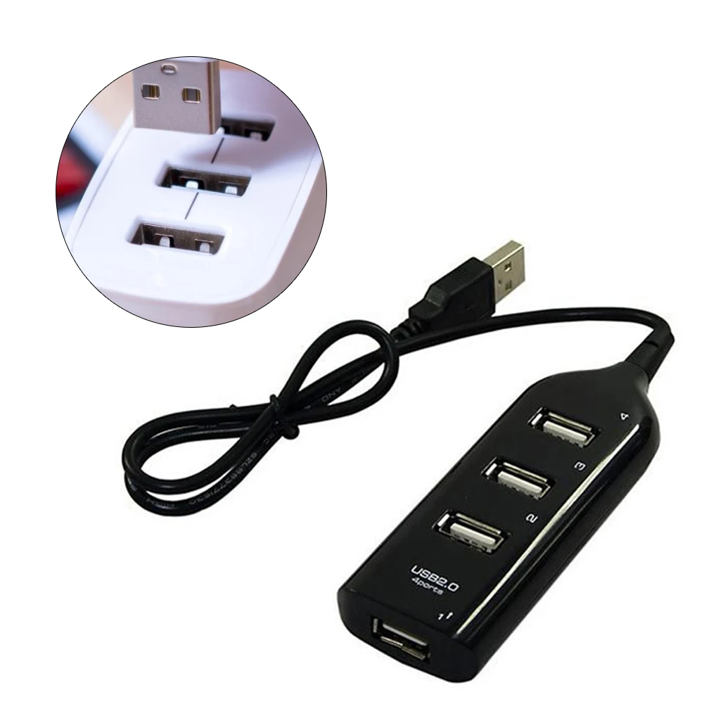 Инструмент для розетки 4-портовый концентратор Usb 2 0 USB-разветвитель с 3 5-футовым