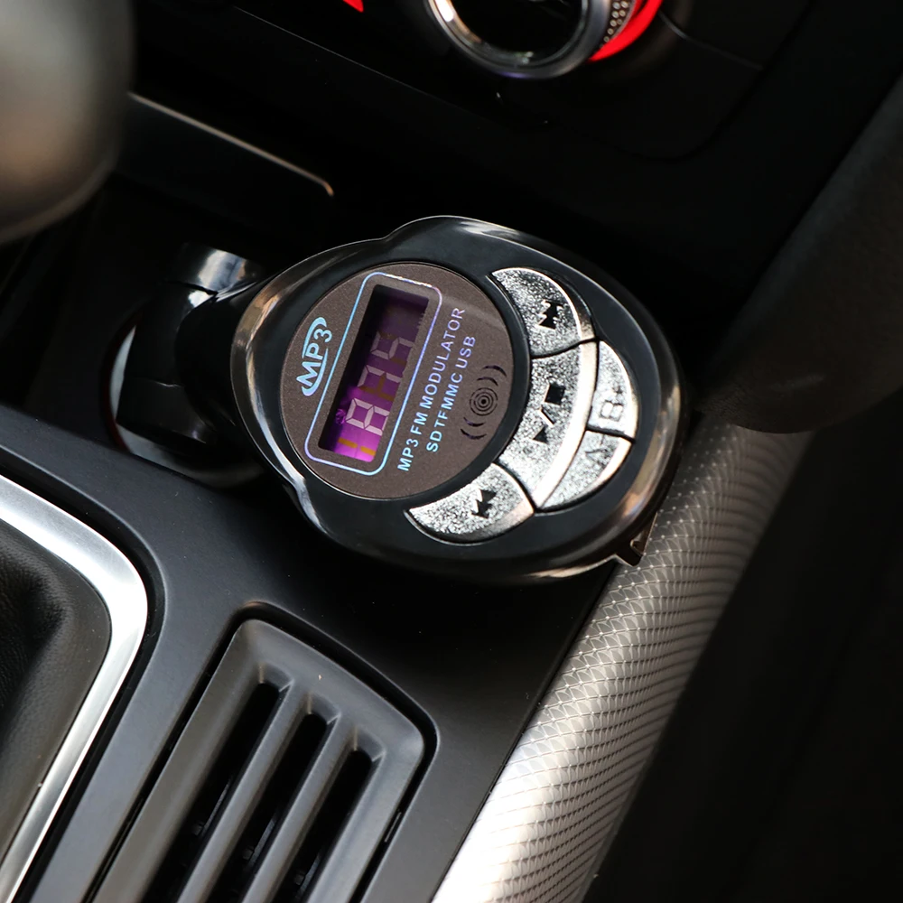 Handfree Автомобильный MP3 плеер Беспроводной FM передатчик модулятор USB SD CD MMC Пульт