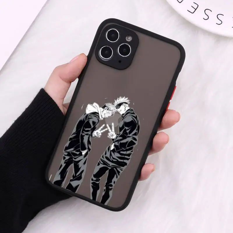 

Anime Jujutsu Kaisen Phone Cases Matte Transparent For iPhone 12 Mini 11 Pro XR XS Max 7 8 Plus