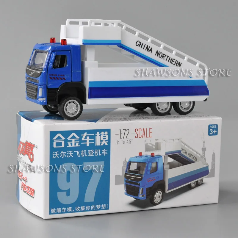 

1:72 Diecast Vehicle Model Toy Aircraft Boarding Truck Pull Back Miniature Replica