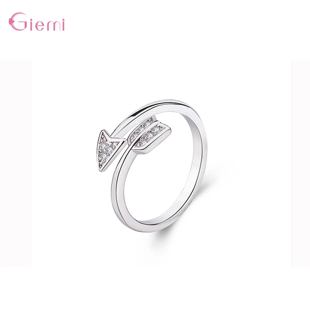 Новое поступление модные кольца из стерлингового серебра 925 пробы с кубическим