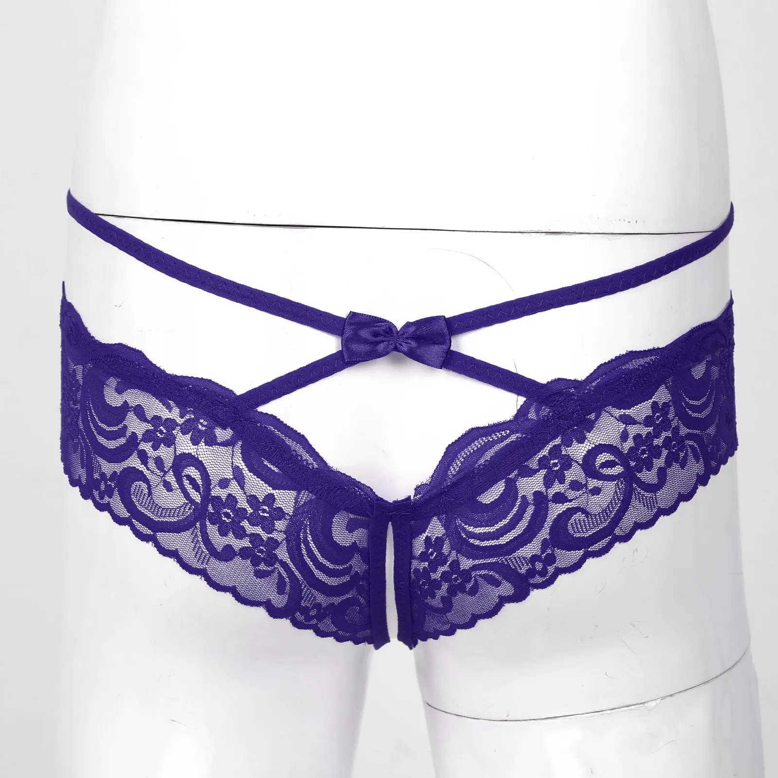 Белье с открытым шагом, прозрачные трусики-стринги из кружева для сексуального мужского нижнего белья, безшовные гей-мужчины, мужские T-стринги.