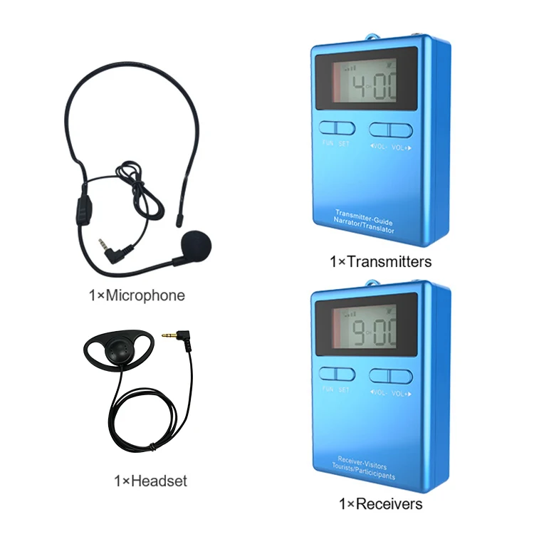 Беспроводной тур-гид Rich Age Rc8860 дальность действия до 180 м ручной 1 передатчик + 2