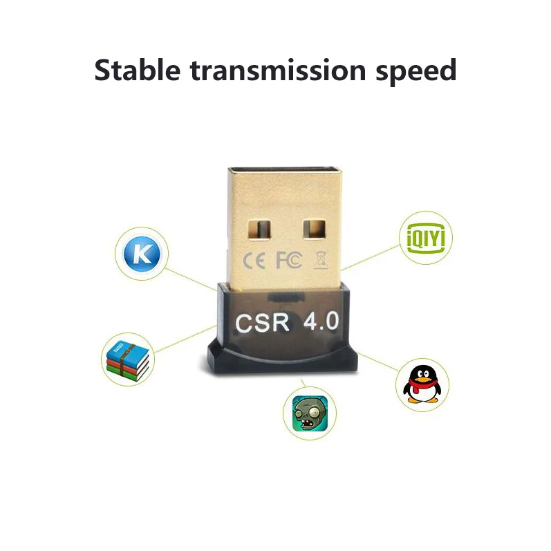 Бесплатный привод USB Blueteeth адаптер BT4.0 / BT5.0 аудио приемник передача Поддержка