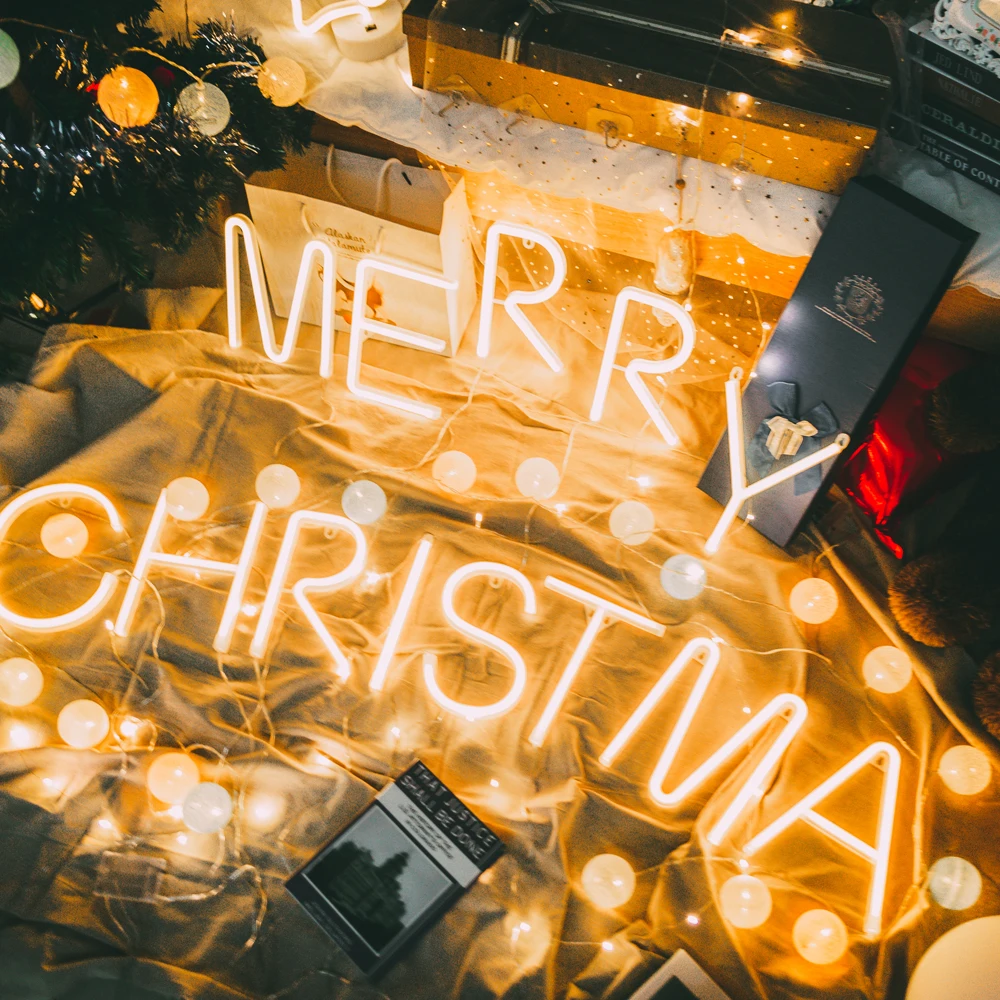 DIY буквы символ знак сердце освещение пластик Винтаж светодиодный свет на День