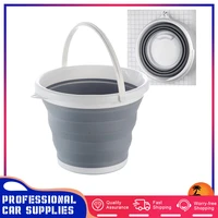 camping fishing water tank carrier outdoor barrel pot 5l foldable buckets collapsible silicone bucket rv camper van accessories