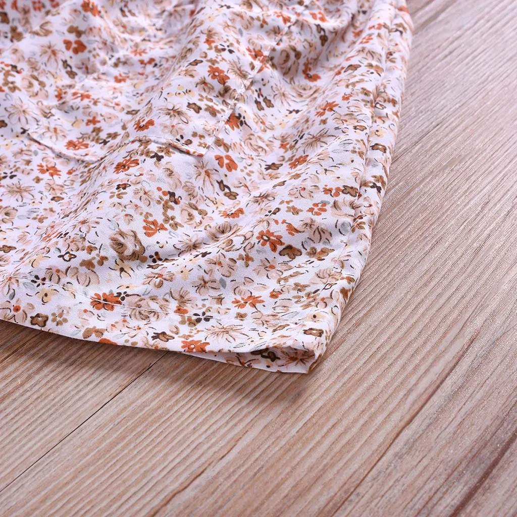 

Toddler Baby Girls Dress Fly Sleevee Floral Clothing Print Dress For Girl Summer And Casual Clothes Dresses