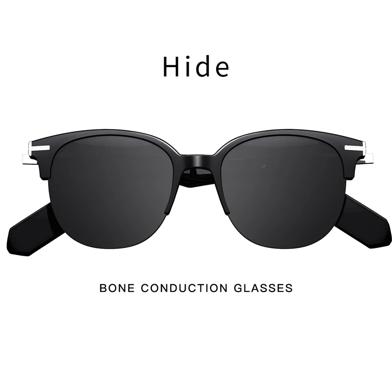 구매 뼈 전도 헤드폰 스마트 안경 교체 가능한 처방 렌즈 Bluetooth 이어폰 스테레오 음악 선글라스