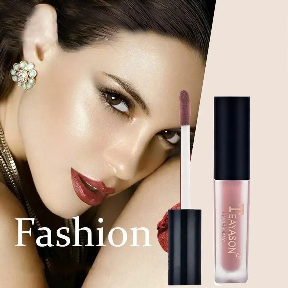 1 шт. женский модный набор жидкой помады блеск для губ телесный макияж матовый