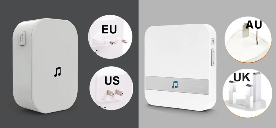 Eken V6 wifi умная Беспроводная 720P Водонепроницаемая видеокамера на дверной звонок Облачное хранилище дома безопасности домофонный дверной звонок серый