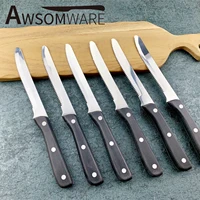 240mm long full tooth steak knife pom handle thickness 1 5mm knives kitchen cooking kitchen knife kitchen accessories