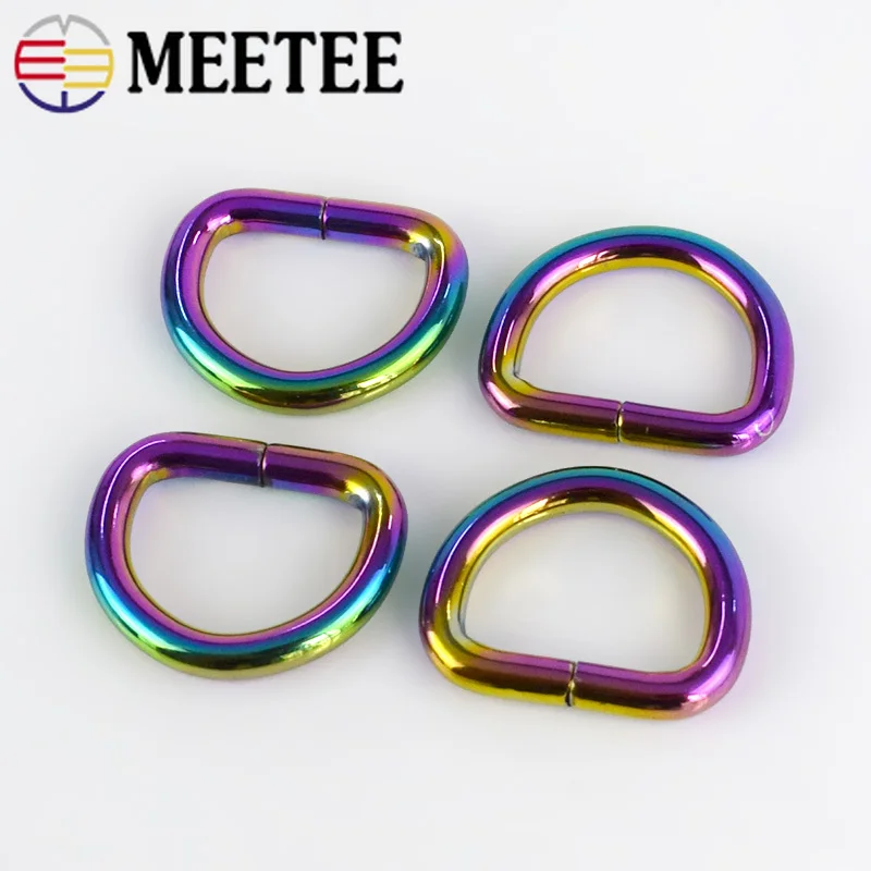 Meetee 25 мм O D Dee кольцевой ремень с металлическими пряжками лямки сумка застежкой