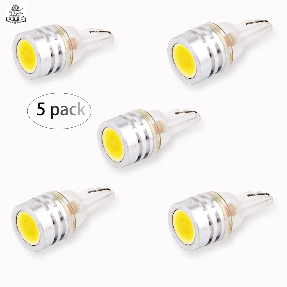 5 шт. T10 светодиодный W5W супер яркие автомобильные парковочные огни Клинообразная