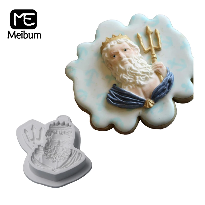 Meibodyking Нептун бюст форма для украшения торта силиконовые формы помадки мастики