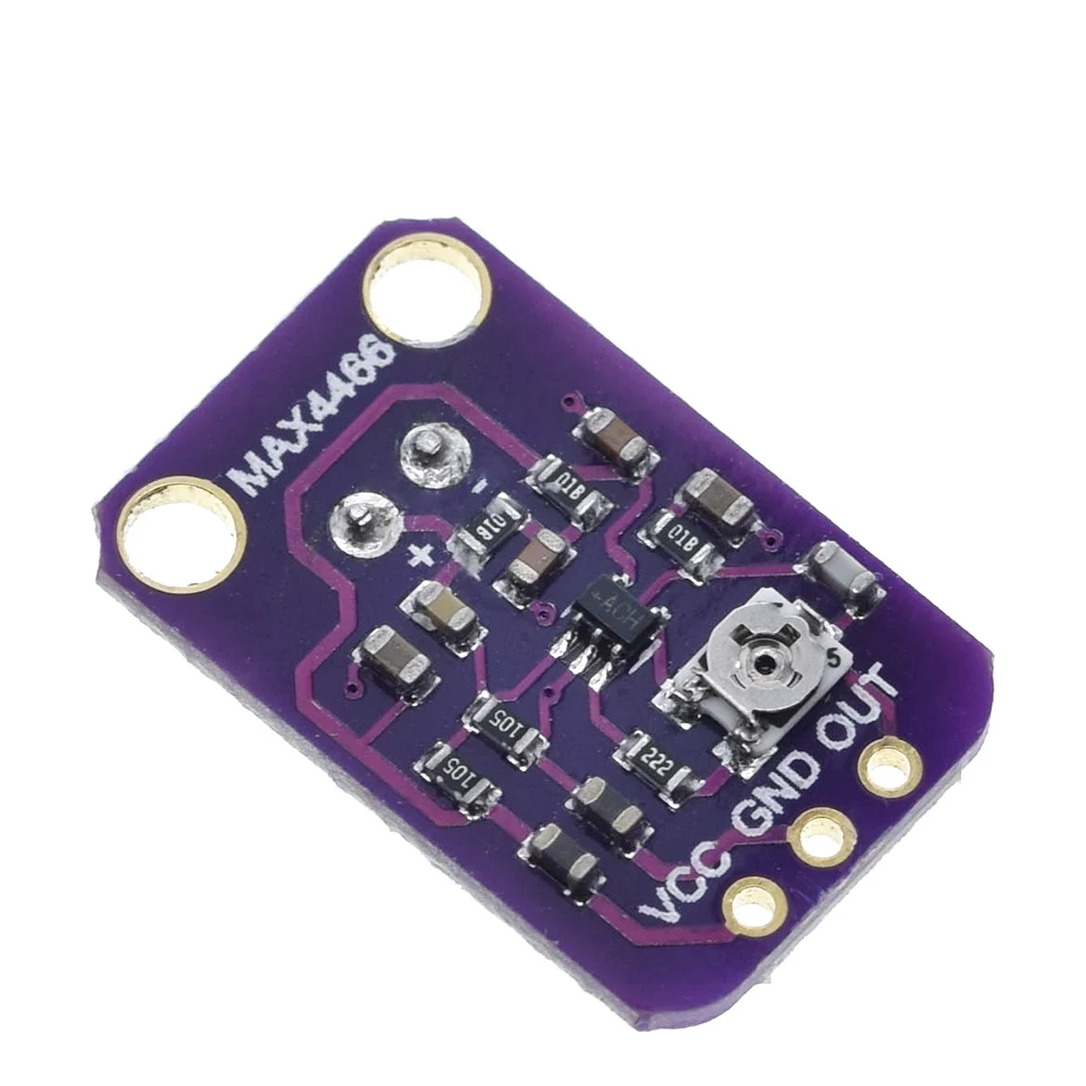 Модуль усилителя микрофона MAX4466 eletret Плата с регулируемым коэффициентом усиления