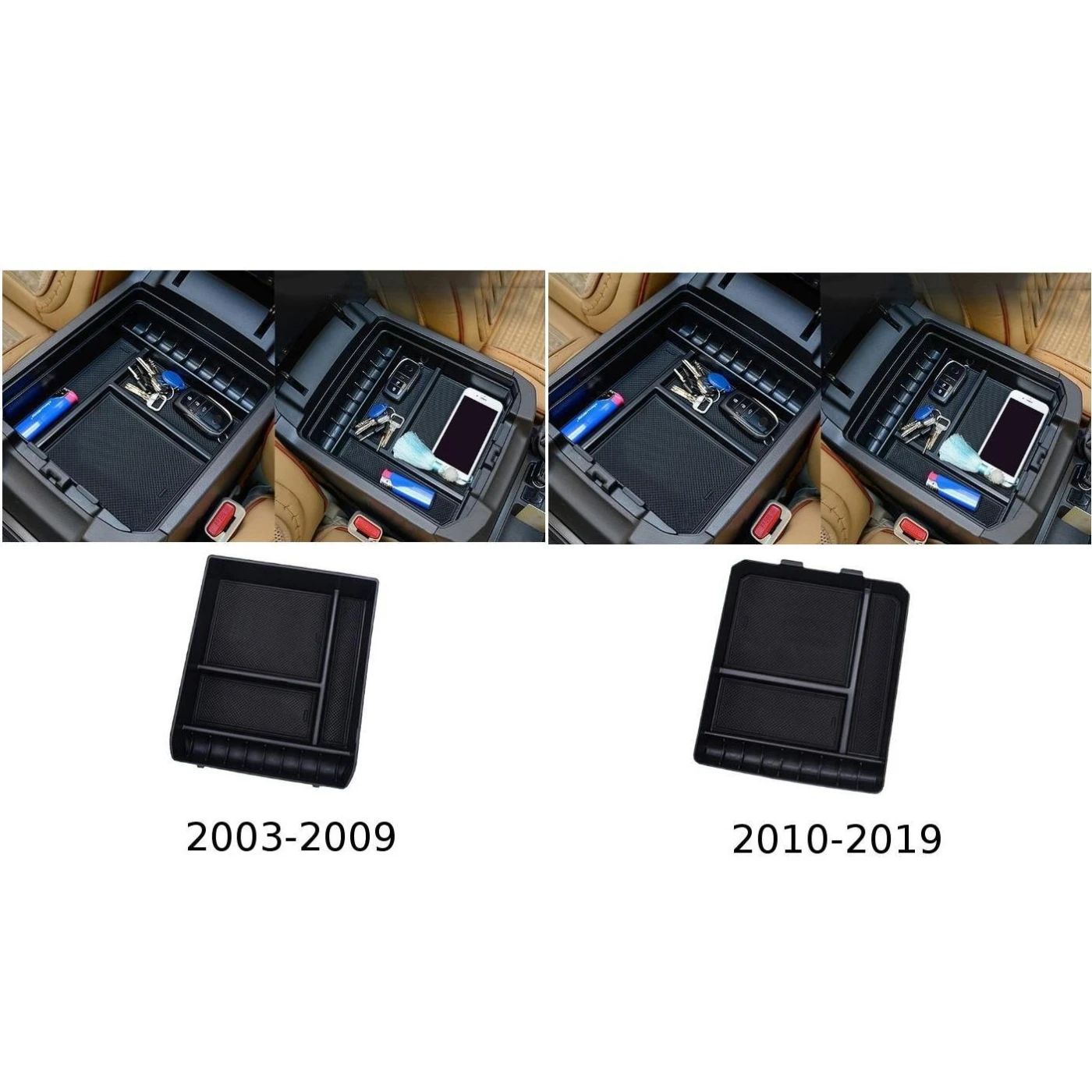 Органайзер коробка для хранения автомобиля Черные Аксессуары Toyota Land Cruiser Prado 120