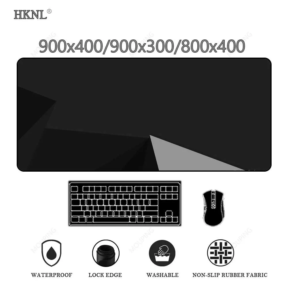 

Black Artisan Mouse Pad Gamer Personalized Floor Mat Gaming Accessories Mousepad Gamer Black Carpet Xxl Computer DropShipping