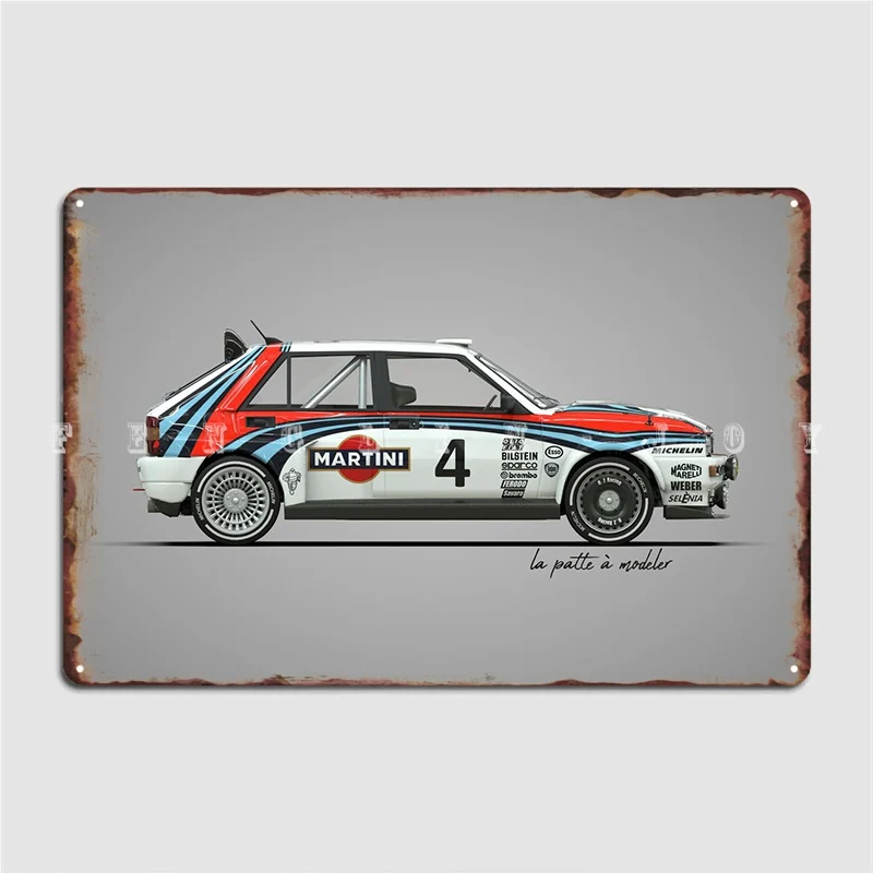 

Lancia Delta Metal Sign Club Bar Personalized Wall Decor Wall Mural Tin Sign Posters