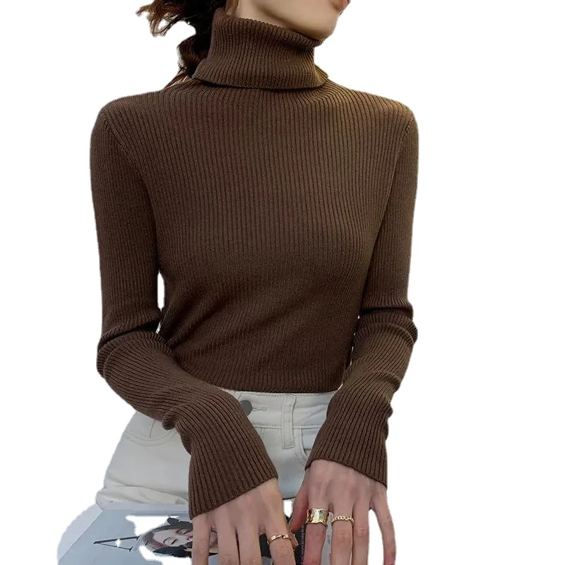 Женский новый осенне-зимний пуловер с длинным рукавом подходящий ко всему