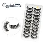 3D Искусственные норковые ресницы натуральные Толстые Длинные Накладные ресницы драматические накладные ресницы для наращивания макияжа ресницы Maquiagem Новые 10 пар