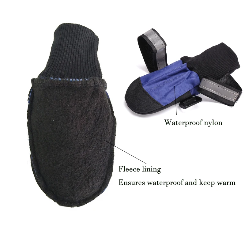 Легкие ботинки для собак с защитой лап мягкая Нескользящая кожаная подошва