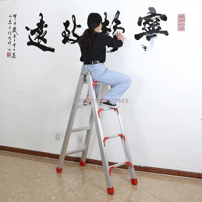 Утолщенная складная инженерная лестница многофункциональная алюминиевая литая телескопическая вертикальная чердачная 2м Джо он.